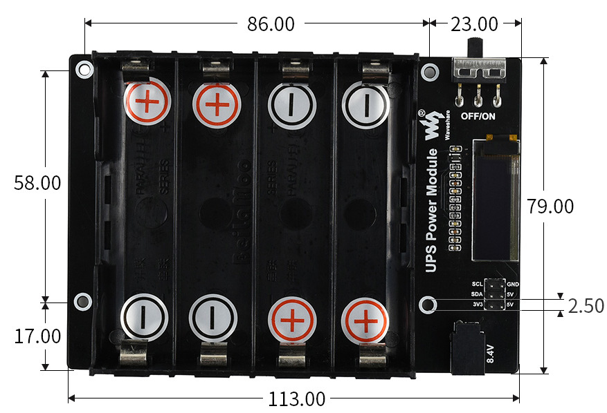 Плата розширення NVIDIA Jetson Nano UPS (18307) - фото 5