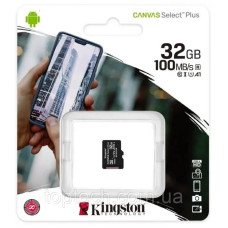 Карта памяти Kingston 32GB microSDHC class 10 UHS-I (SDCS/32GB)