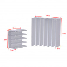 Набор алюминиевых радиаторов на термоскотче