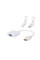 Конвертер HDMI to VGA с аудио 3.5 mm и питанием белый