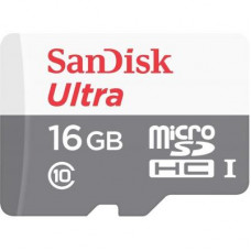 Карта памяти SANDISK 16GB microSD Class 10 UHS-I Ultra (SDSQUNS-016G-GN3MN)