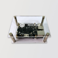 Корпус для ROCK64 открытый прозрачный акрил