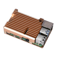 Корпус з алюмінію для Raspberry Pi 4 золотий
