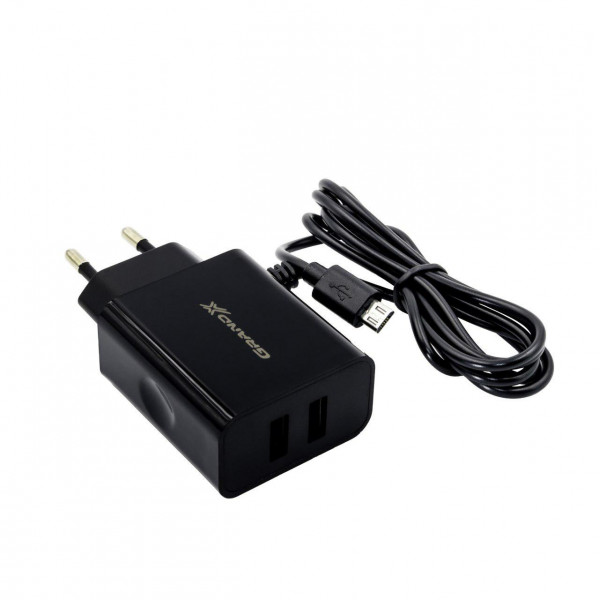 Блок питания Grand-X CH-65B 5V 3.1 A micro-USB