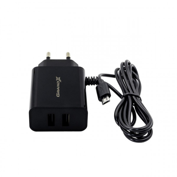Блок питания Grand-X CH-65B 5V 3.1 A micro-USB