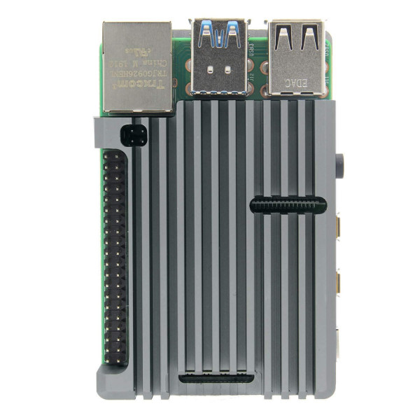 Корпус из алюминия для Raspberry Pi 4 серый