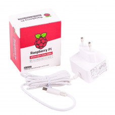 Офіційний блок живлення для Raspberry Pi 4 USB-C 5V 3A білий