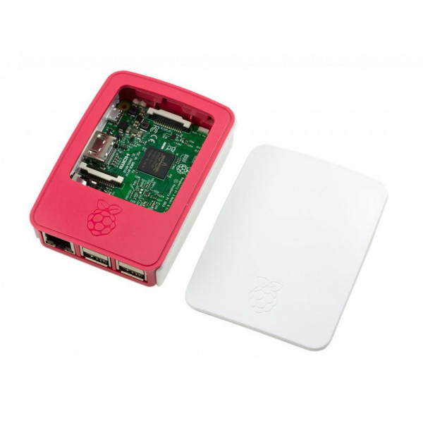 Официальный бело-малиновый корпус для Raspberry Pi 3 Model B/B+