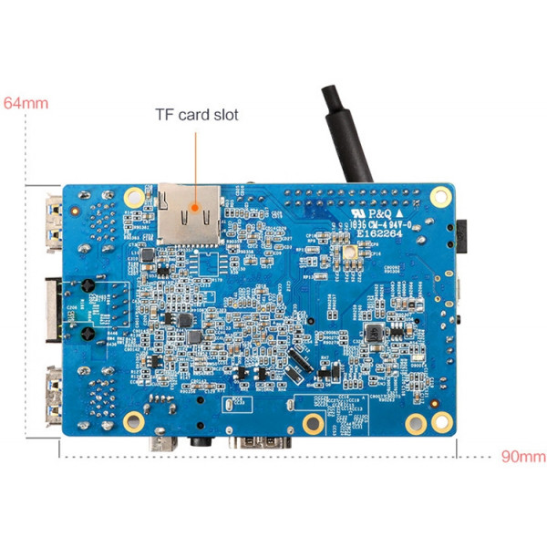 Orange Pi 3 H6 2GB RAM / 8GB eMMC