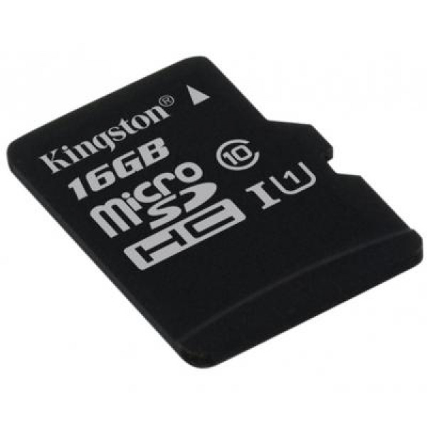 Карта памяти Kingston 16GB microSDHC class 10 UHS-I (SDCS/16GBSP)