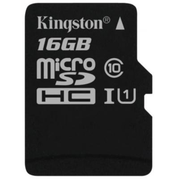 Карта памяти Kingston 16GB microSDHC class 10 UHS-I (SDCS/16GBSP)