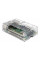Белый пластиковый корпус с логотипом Raspberry Pi