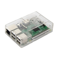 Корпус для Raspberry Pi із доступом до GPIO + підтримка кулера прозорий