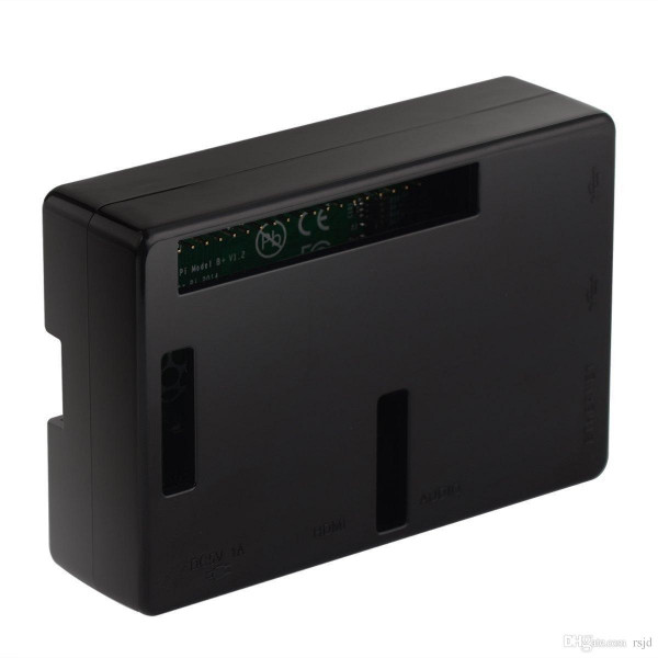 Корпус для Raspberry Pi 3 B+ с доступом к разъёмам чёрный