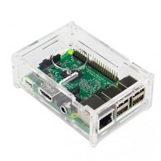 Прозрачный акриловый корпус с местом под кулер для Raspberry Pi