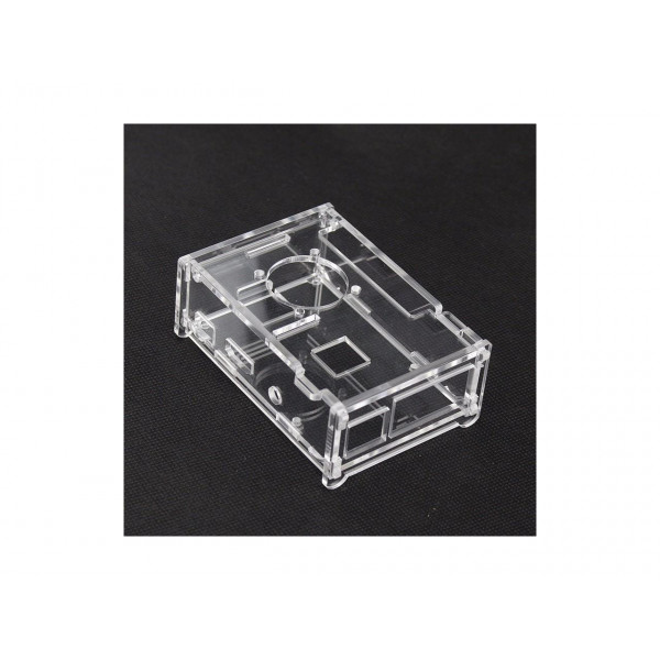 Прозрачный акриловый корпус с местом под кулер для Raspberry Pi