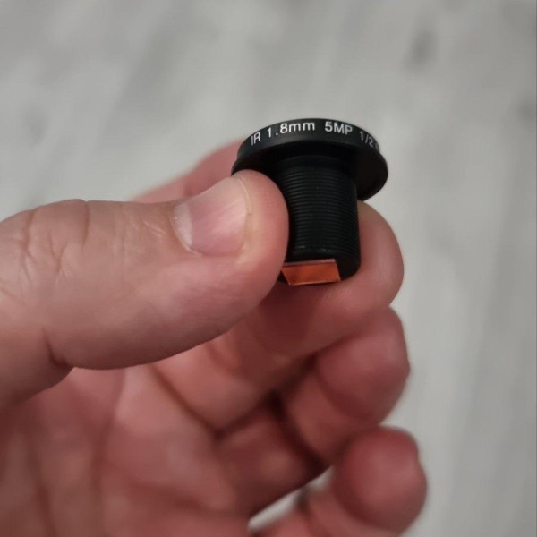 Объектив 1.8мм. M12 с ИК-фильтром 650NM