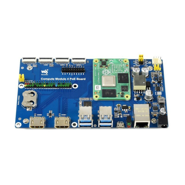 Raspberry Pi Compute Module 4 I/O Board With PoE (18606)