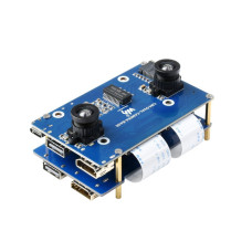 Raspberry Pi Compute Module 4 I/O Binocular Camera Base Board with Interface Expander (21160)