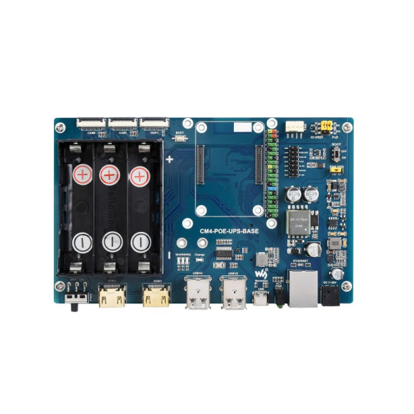 Raspberry Pi Compute Module 4 PoE UPS Base Board (22849)