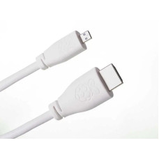 Micro HDMI-HDMI кабель для Raspberry Pi 4 Model B, білий (2 метра)