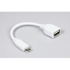 USB Type-A - micro USB кабель-адаптер Raspberry Pi, білий (80 мм)