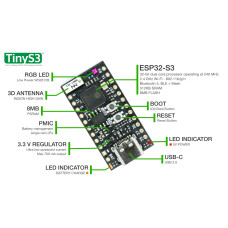 ESP32-S3 TinyS3 Development Board