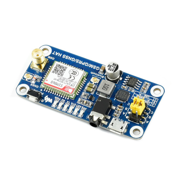 Плата розширення Raspberry Pi GSM/GPRS/GNSS HAT (13460)