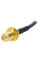 Пигтейл MMCX male straight to SMA female straight, 100mm