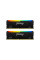 Модуль пам'яті для комп'ютера DDR4 32GB (2x16GB) 3200 MHz FURY Beast RGB Kingston Fury (ex.HyperX) (KF432C16BB2AK2/32)