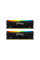 Модуль пам'яті для комп'ютера DDR4 16GB (2x8GB) 3200 MHz Beast RGB Kingston Fury (ex.HyperX) (KF432C16BB2AK2/16)