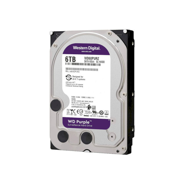 Жесткий диск 3.5" 6TB WD (WD64PURZ)