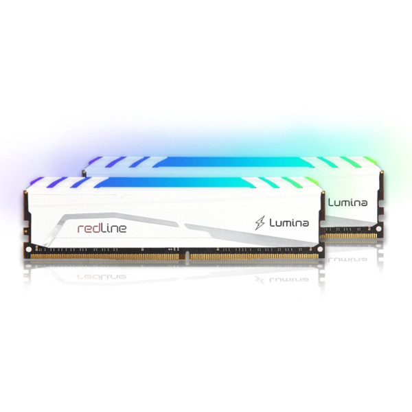 Модуль памяти для компьютера DDR4 64GB (2x32GB) 3600 MHz Redline Lumina RGB White Mushkin (MLB4C360JNNM32GX2)