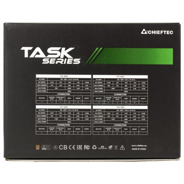 Блок питания Chieftec 500W Task (TPS-500S)
