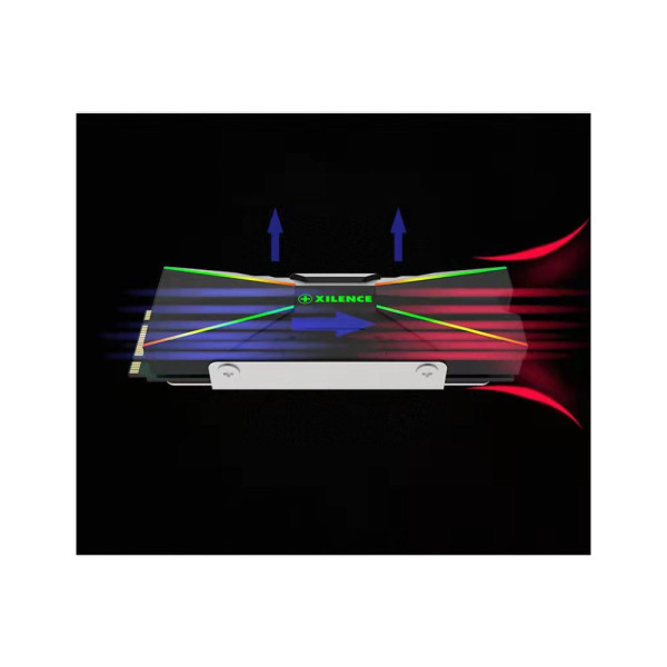 Радиатор охлаждения Xilence M2SSD Cooler ARGB M2SSD.B.ARGB (XC401)