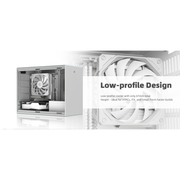 Кулер для процессора ID-Cooling IS-67-XT White