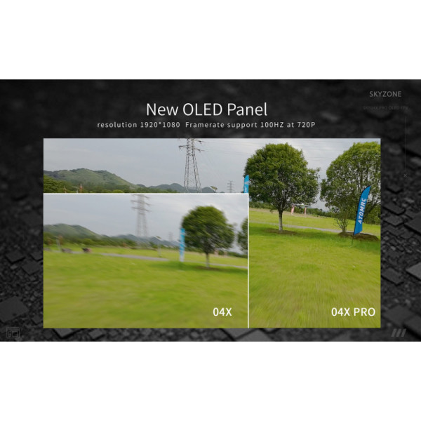 Очки FPV Skyzone SKY04X PRO 5.8GHz 56CH L,X Band (SKY04XP5G)