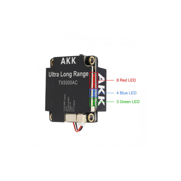 Видеопередатчик (VTX) AKK Ultra Long Range 5W 4.9G-6G 96CH (TX5000AC)