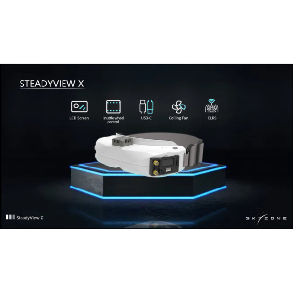 Видеоприемник (VRX) Skyzone SteadyView X 5.8GHz 56CH L, X Band (STVX5G)