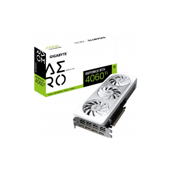 Видеокарта GIGABYTE GeForce RTX4060Ti 16Gb AERO OC (GV-N406TAERO OC-16GD)