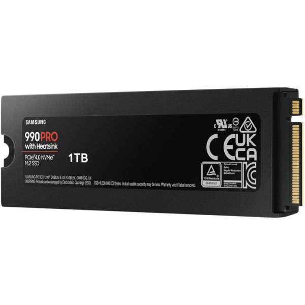 Накопичувач SSD M.2 2280 1TB 990 PRO with Heatsink Samsung (MZ-V9P1T0CW)