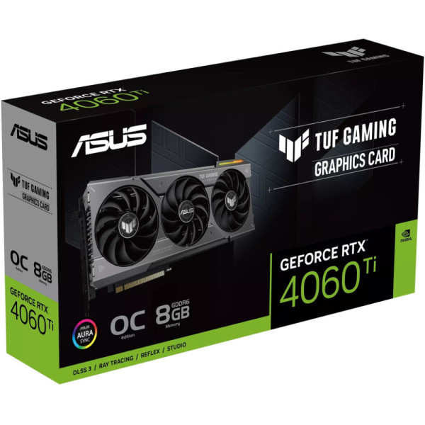 Видеокарта ASUS GeForce RTX4060Ti 8Gb TUF OC GAMING (TUF-RTX4060TI-O8G-GAMING)
