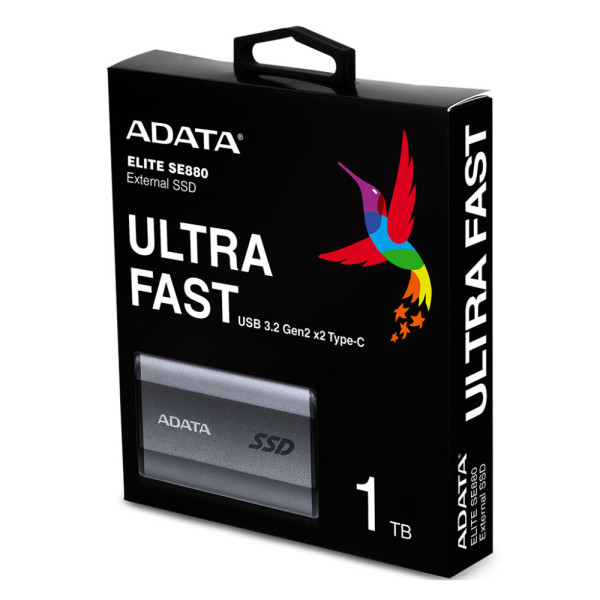 Накопитель SSD USB 3.2 1TB ADATA (AELI-SE880-1TCGY)