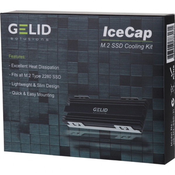 Радиатор охлаждения Gelid Solutions IceCap M.2 SSD Cooler (HS-M2-SSD-21)