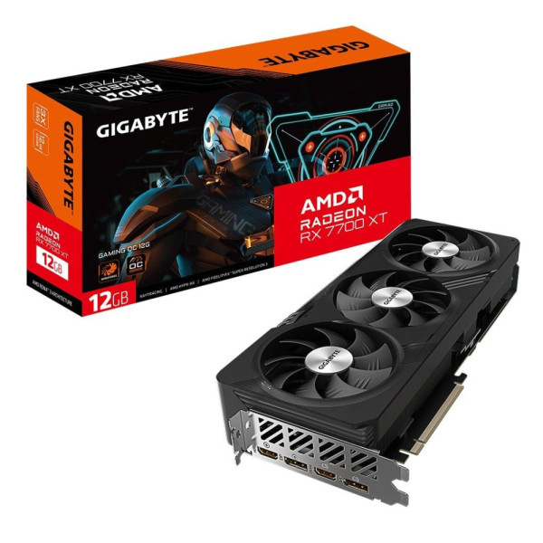 Видеокарта GIGABYTE Radeon RX 7700 XT 12Gb GAMING OC (GV-R77XTGAMING OC-12GD)