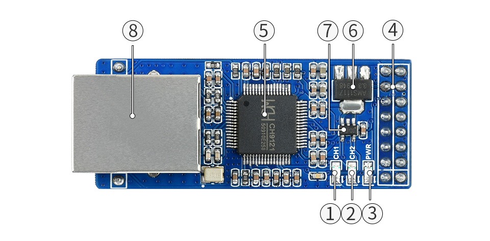 Адаптер 2-CH UART To Ethernet - фото 7