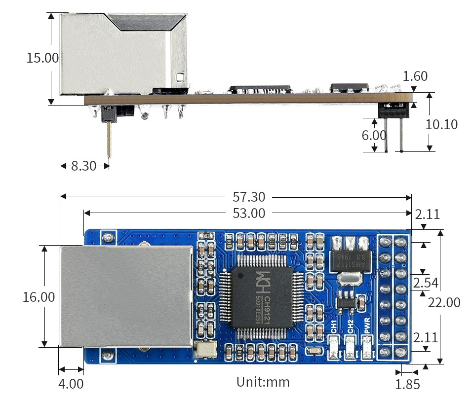 Адаптер 2-CH UART To Ethernet - фото 9