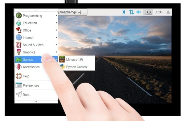 5-дюймовый ёмкостный сенсорный дисплей для <Raspberry Pi, интерфейс DSI, 800×480 - фото 5